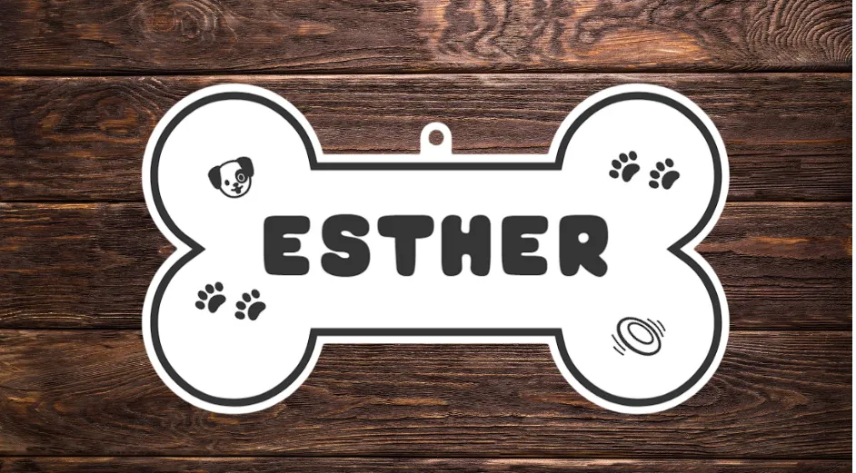 Dog House Sign ESTHER