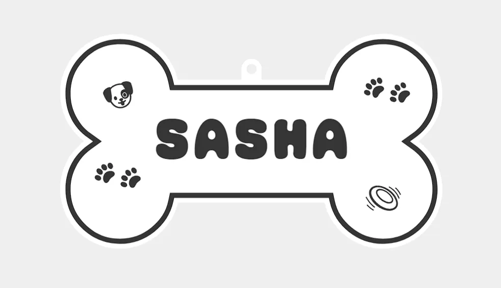 Dog House Sign SASHA, photo 3 of 4 - Dog House Sign SASHA Home Decor Items