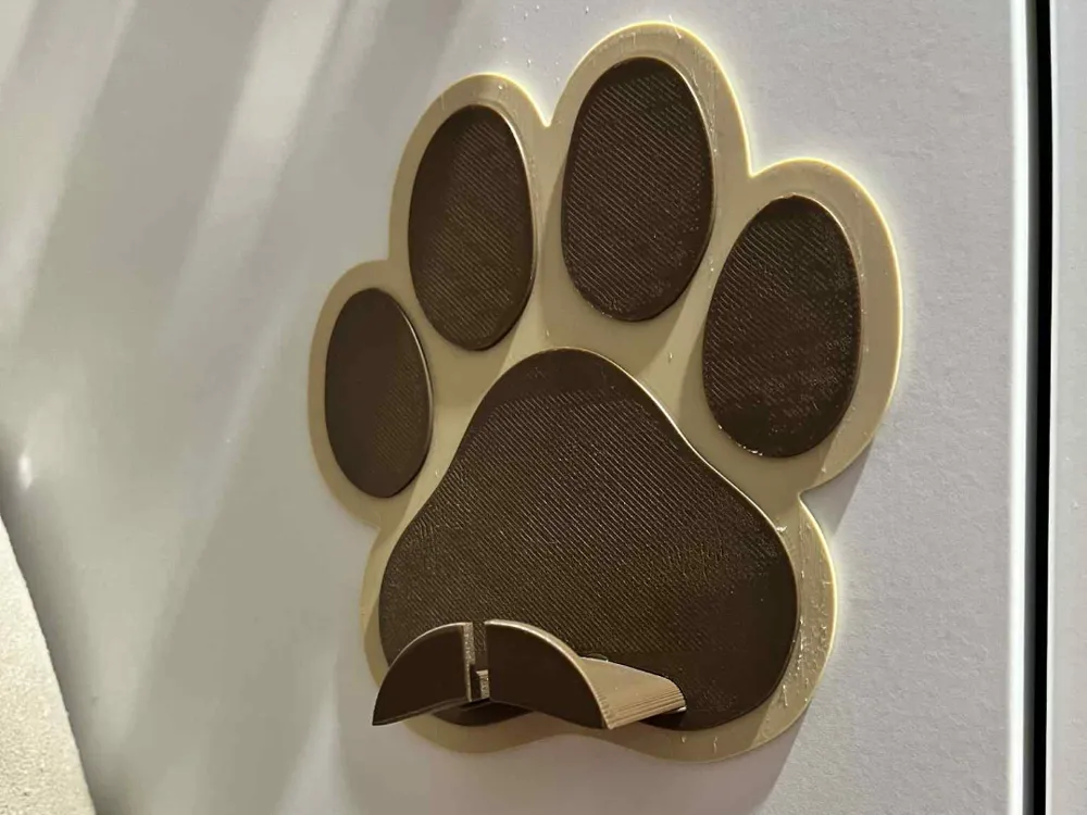 Dog Paw, Adhesive Leash Holder