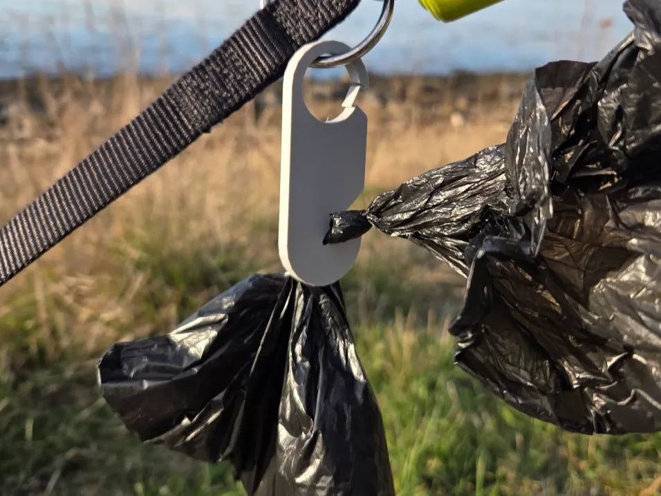 Dog poop bag holder