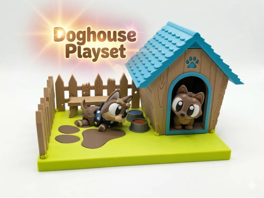 Dog yard playset - to be used with dog house