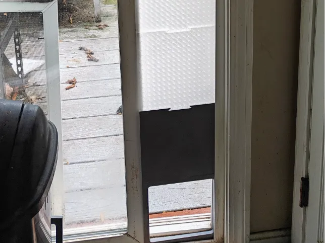 Doggie Door for sliding patio door ~12-15 lb dog