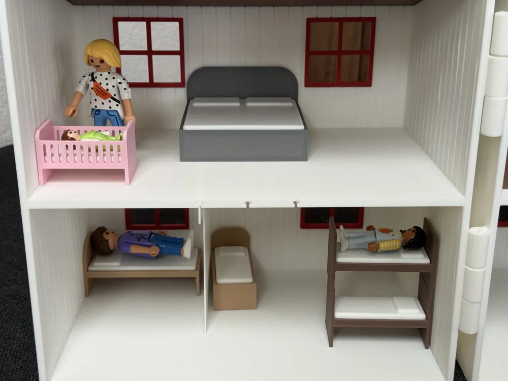 Dollhouse Bed Set, photo 2 of 5 - Dolls & Pretend Play, doll bed
