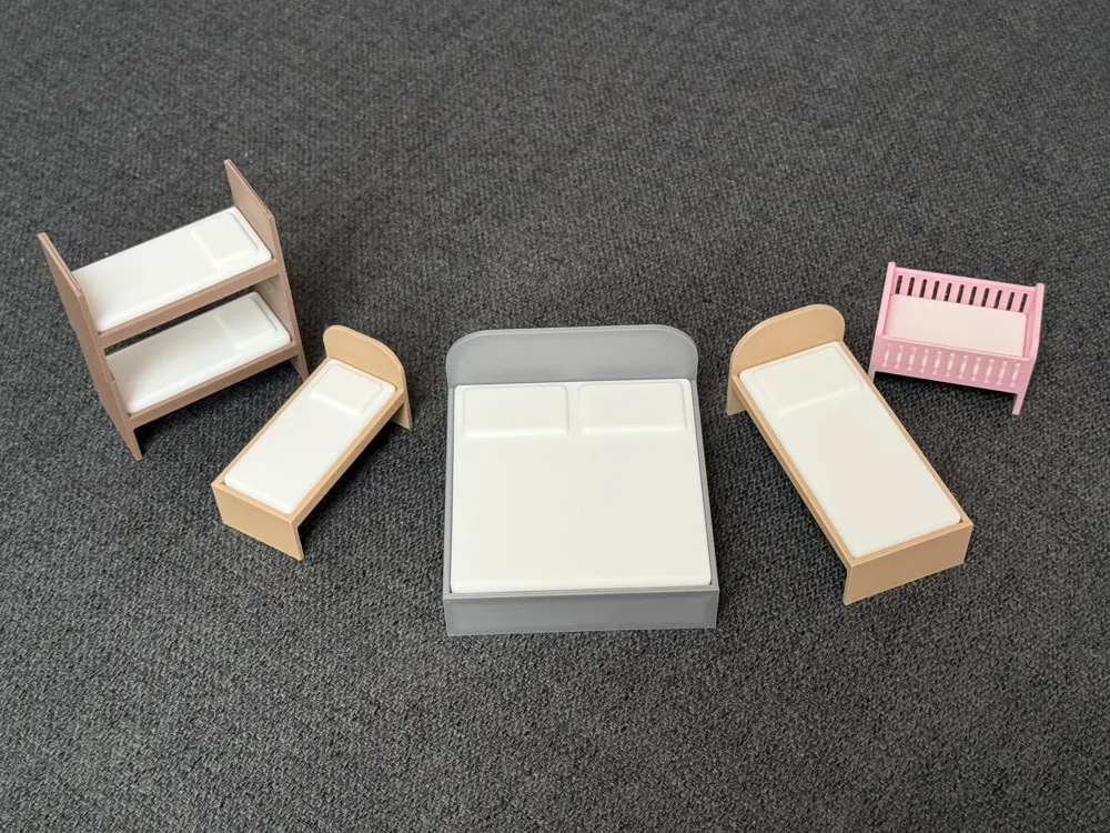 Dollhouse Bed Set, photo 4 of 5 - Dolls & Pretend Play, playmobil bed