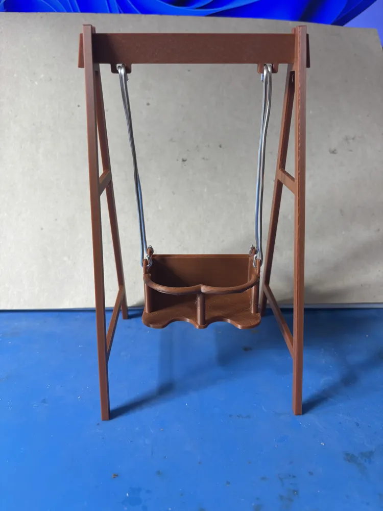 Dolls House Childs Garden Swing, 1:12 scale, photo 5 of 5 - Dolls & Pretend Play, dolls house accessories