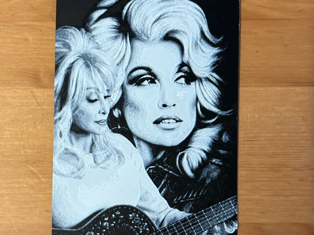 Dolly Parton Hueforge, photo 3 of 4 - Dolly Parton Hueforge Generative Art