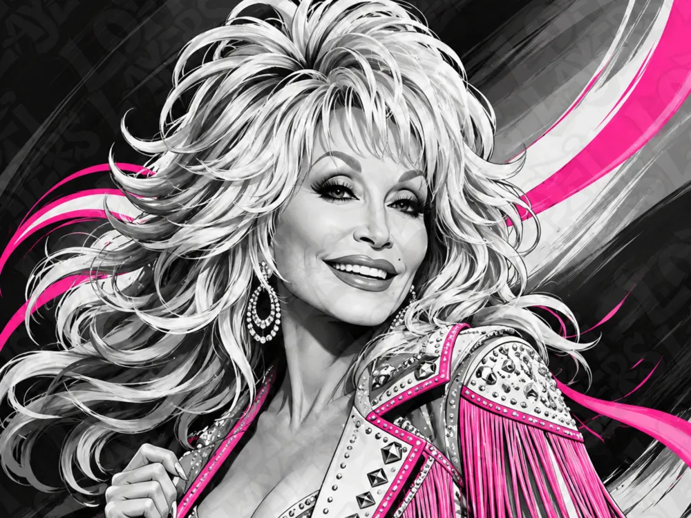 Dolly Parton Hueforge - 2D Art, in stock in India