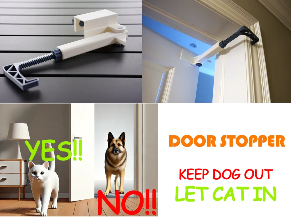 DOOG STOPPER door lock, only let CAT in!