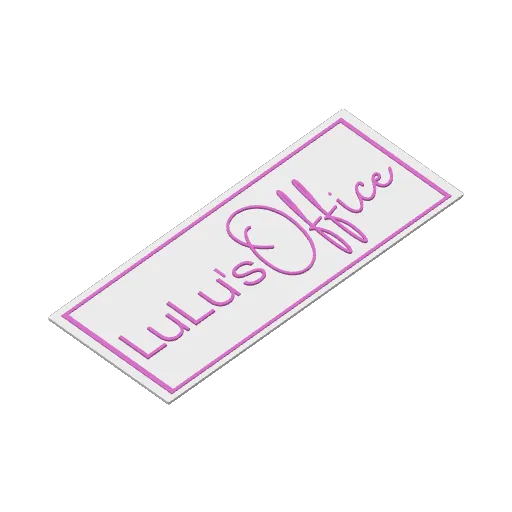 door sign /name plate, another view - Door Signs & Door Hangers, signs