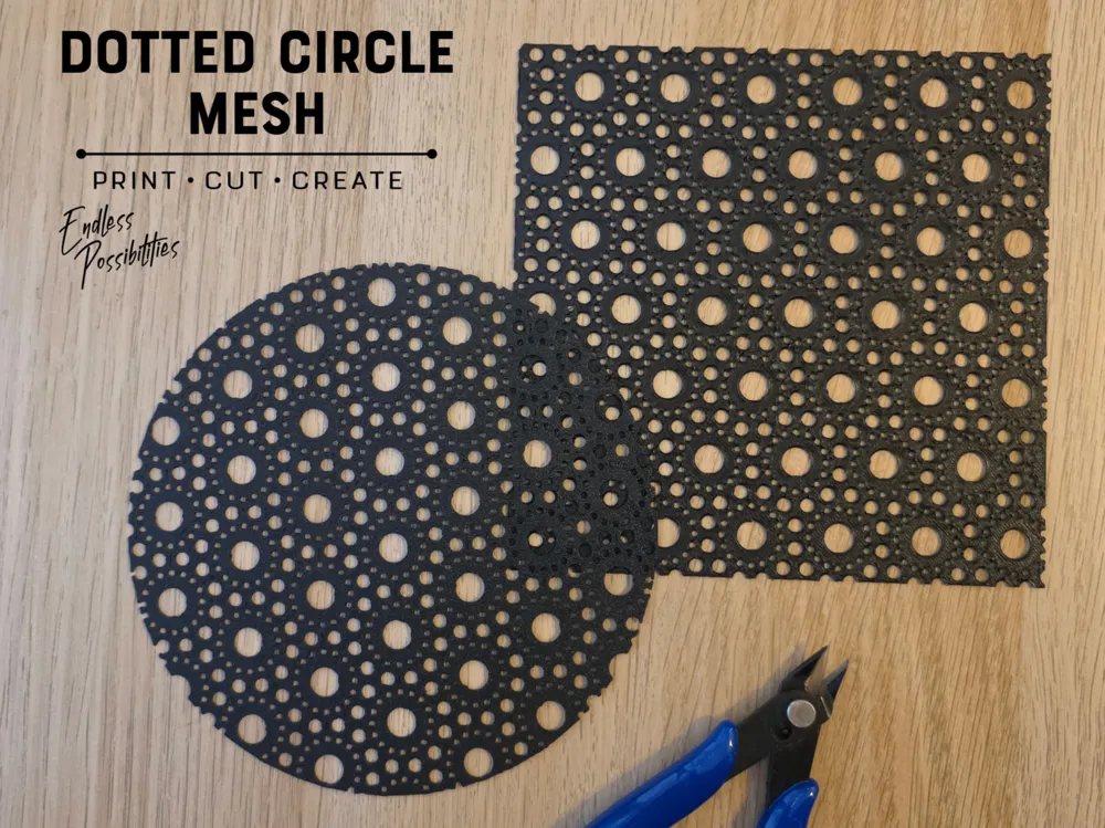 Dotted Circle Mesh, photo 4 of 4 - Dotted Circle Mesh Home Decor Items