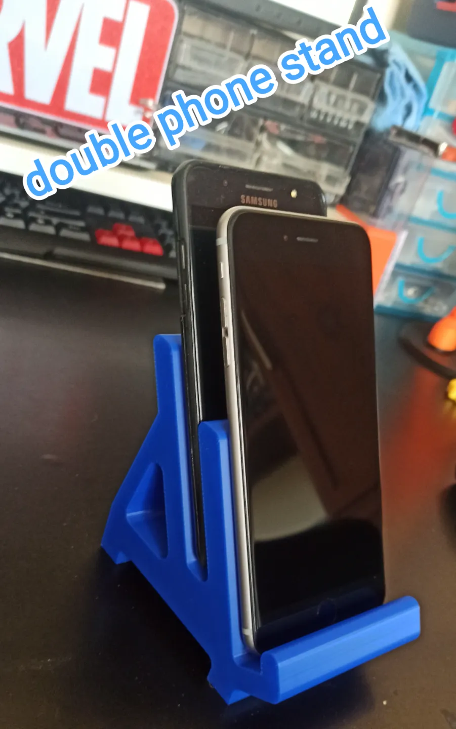Double phone stand - Double phone holder, photo 4 of 4 - Double phone stand - Double phone holder Tools