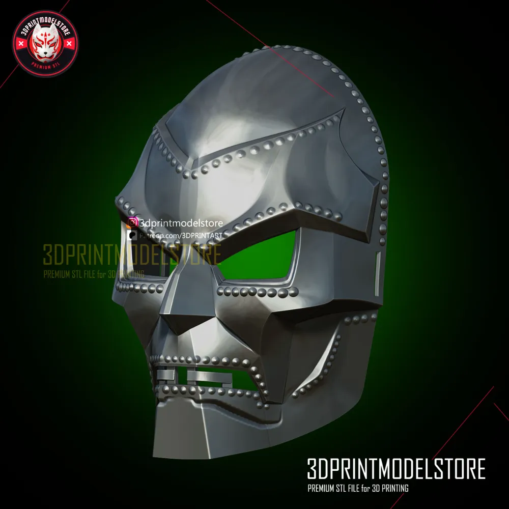 Dr Doom Mask - Marvel Doctor Doom Helmet FREE, photo 3 of 4 - Dr Doom Mask - Marvel Doctor Doom Helmet FREE Props & Cosplay