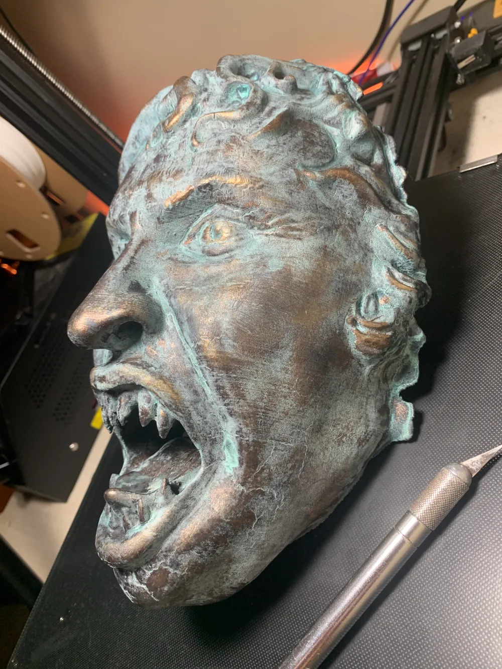 Dr. Who weeping angel mask, photo 3 of 4 - Skull & Horror Masks, scary