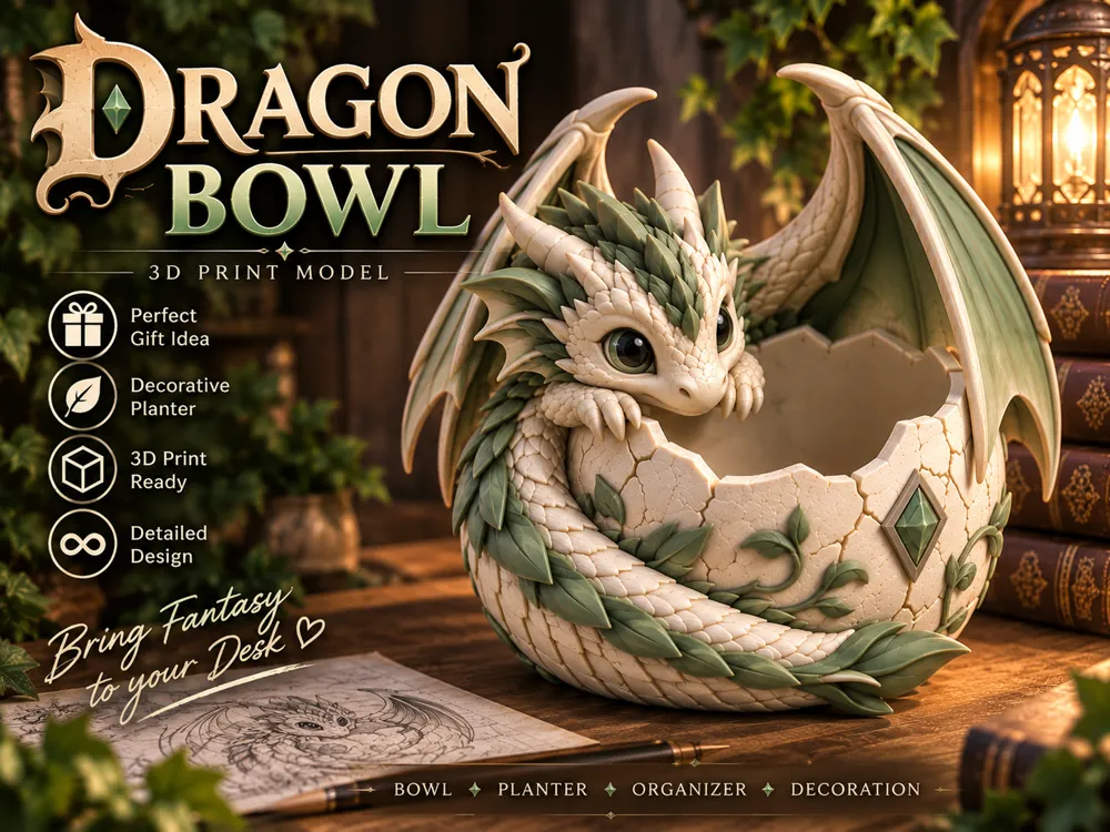 Dragon Bowl Fantasy Dragon Bowl & Organizer, photo 3 of 4 - Dragon Bowl Fantasy Dragon Bowl & Organizer Household