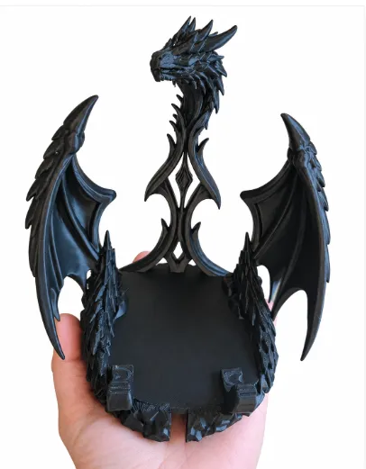 Dragon Phone Stand, Gothic Fantasy Holder, photo 2 of 4 - Dragon Phone Stand, Gothic Fantasy Holder Mobile & Device Accessories