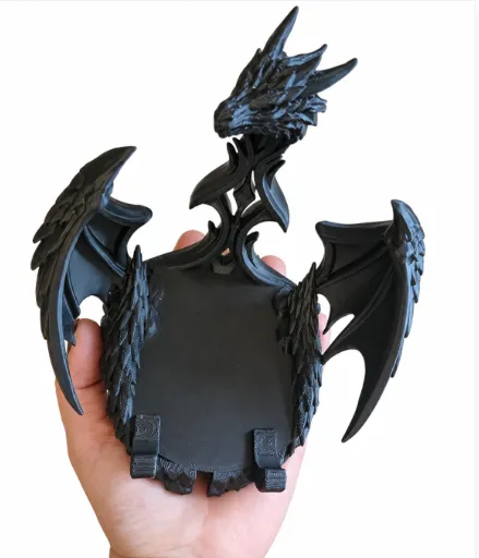 Dragon Phone Stand, Gothic Fantasy Holder, photo 4 of 4 - Dragon Phone Stand, Gothic Fantasy Holder Mobile & Device Accessories