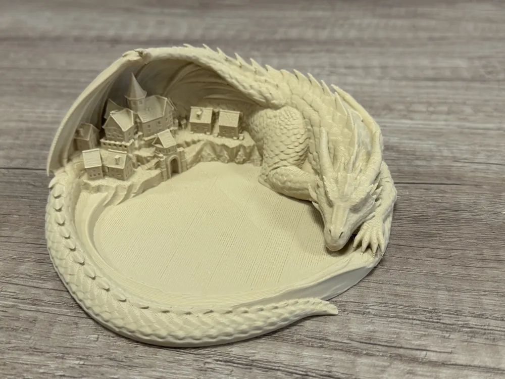 Dragon’s Cradle, Sleeping Dragon Catch-All Tray, photo 4 of 5 - Dragon Figures, key tray