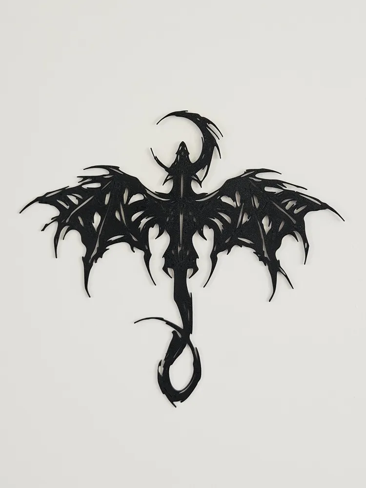Dragon Silhouette Wall Decor, photo 2 of 4 - Dragon Silhouette Wall Decor Home Decor Items