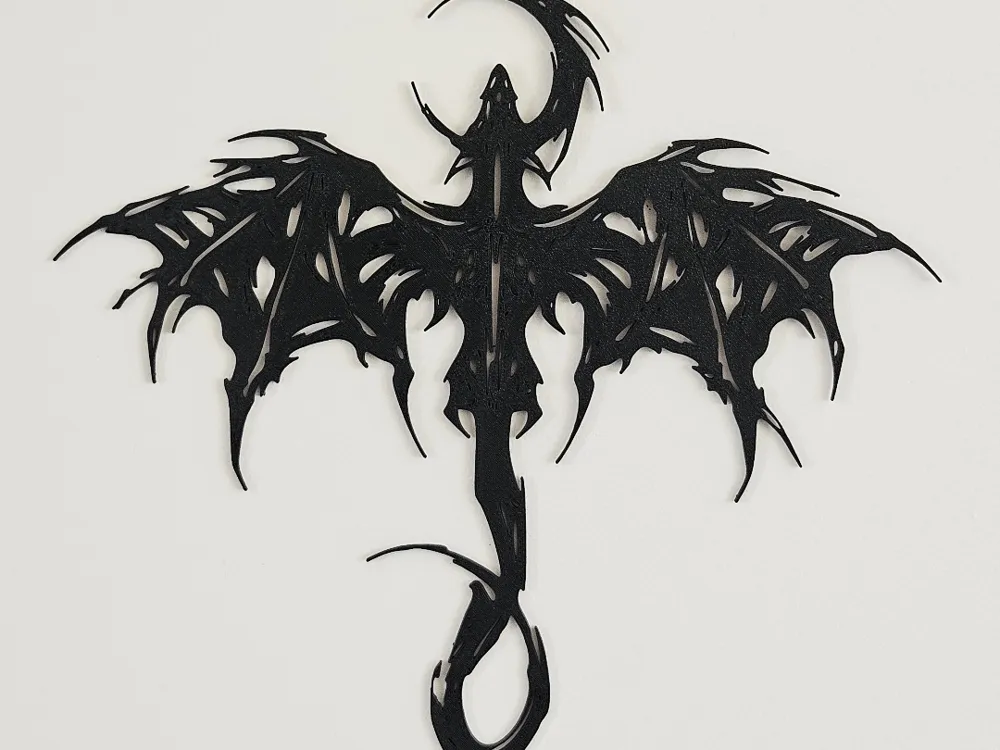 Dragon Silhouette Wall Decor - Line Art & Silhouettes, in stock