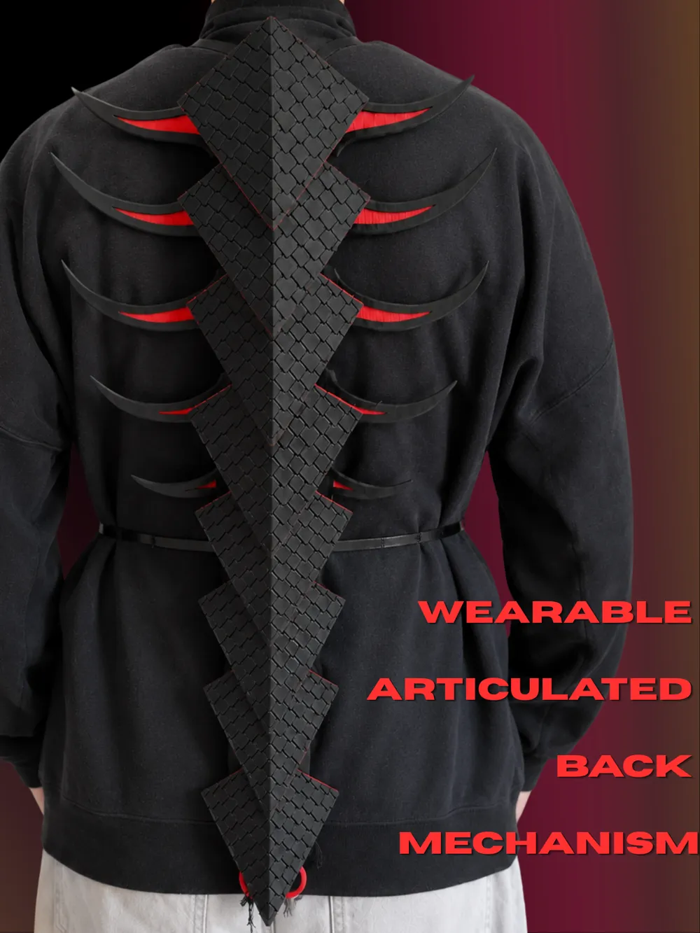 Dragon Spine Armor - Deployable Scale Mechanism, photo 2 of 5 - Wearable Armour Pieces, cosplay