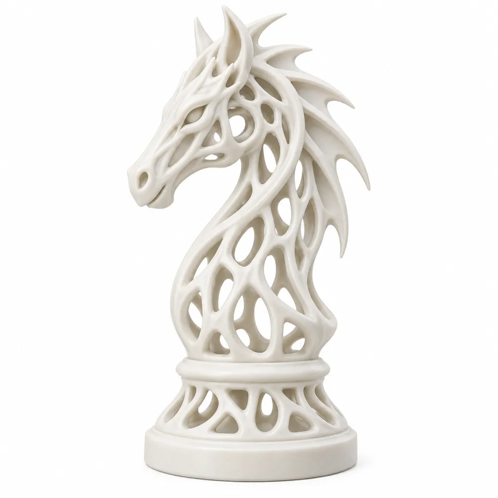 Dragonic Lattice Chess Set, Voronoi Chess Set, photo 4 of 4 - Dragonic Lattice Chess Set, Voronoi Chess Set Board Games & Tabletop