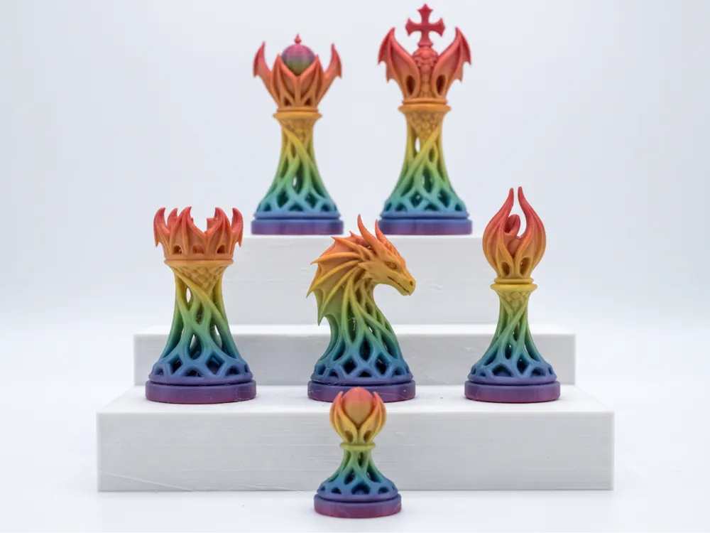 Dragonic Lattice Chess Set, Voronoi Chess Set - Chess Sets & Pieces, in stock in India