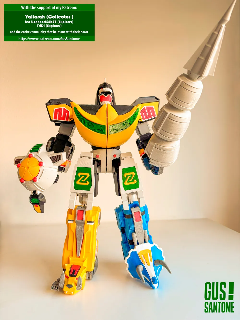 Artigus 29 Megazord Style Figure, photo 3 of 5 - Knights, Samurai & Warriors, powerrangers