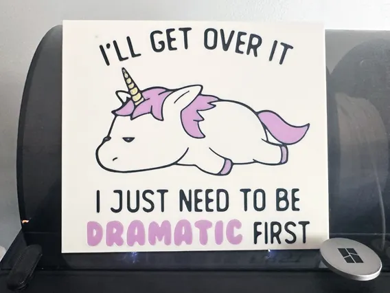 Dramatic Unicorn, photo 2 of 3 - Dramatic Unicorn Art