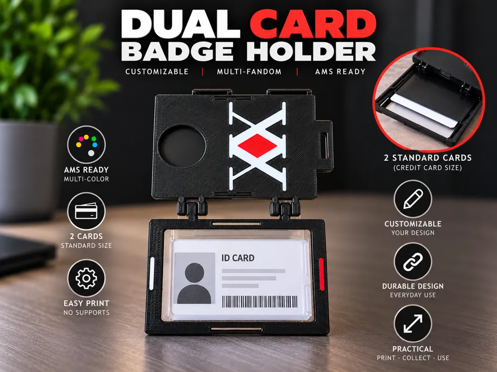 Dual Card Badge Holder, photo 4 of 4 - Dual Card Badge Holder Tools