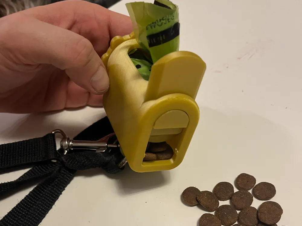 Dual-Core Dog Poop Bag & Treat Holder