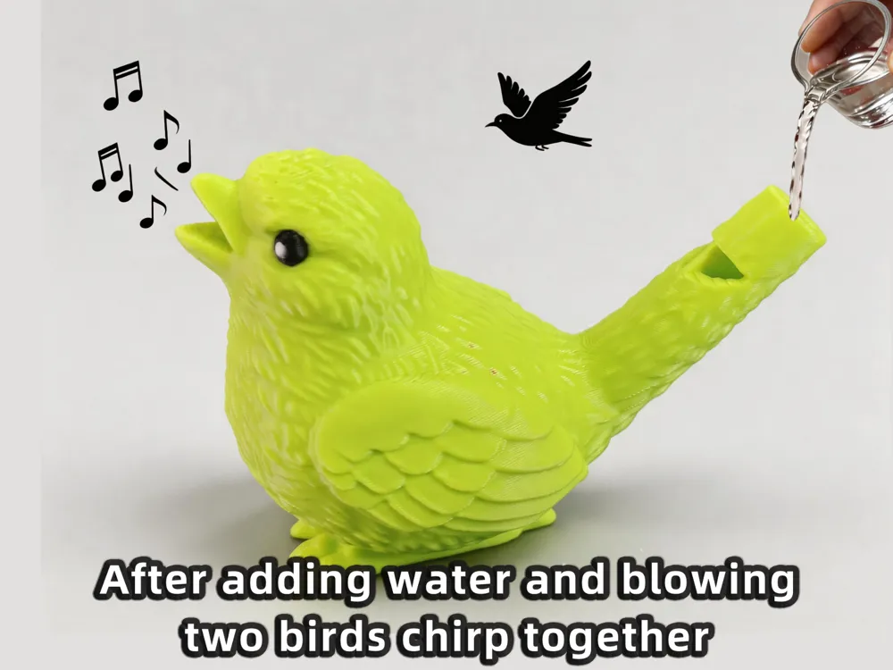 Dual-tone Bird Whistle, fill, blow, 2 calls