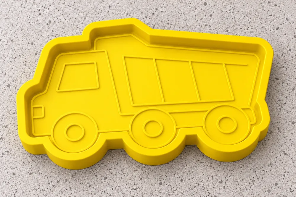 Dump Truck Sensory Tray | Catch All Dish, photo 2 of 4 - Dump Truck Sensory Tray | Catch All Dish Household