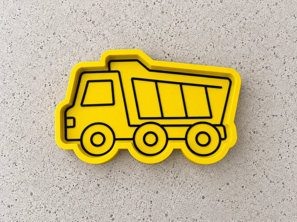 Dump Truck Sensory Tray | Catch All Dish, photo 3 of 4 - Dump Truck Sensory Tray | Catch All Dish Household
