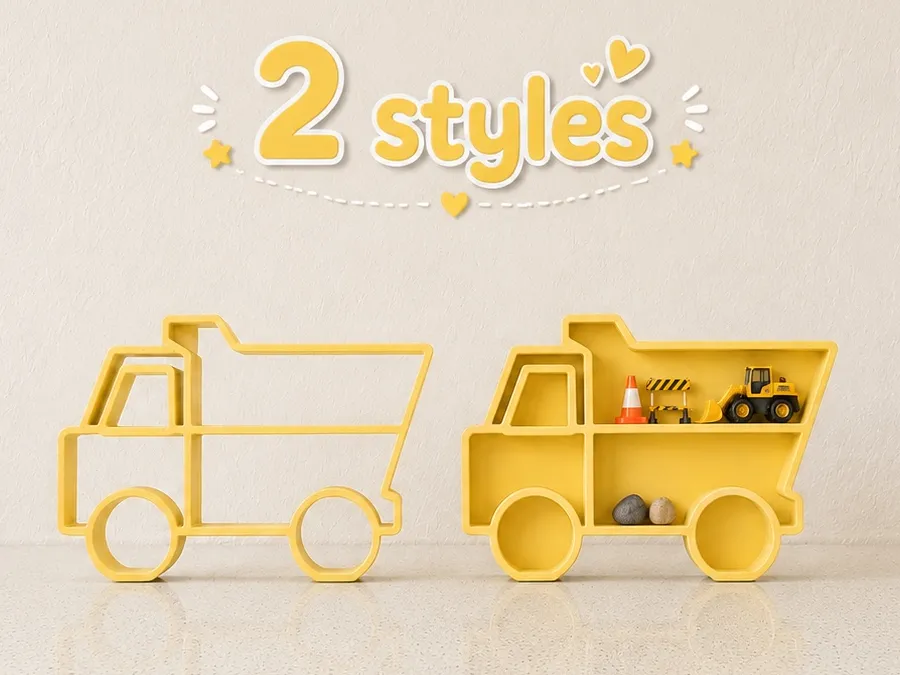 Dump Truck Shelf | Construction Room Decor - Decor, in stock in India