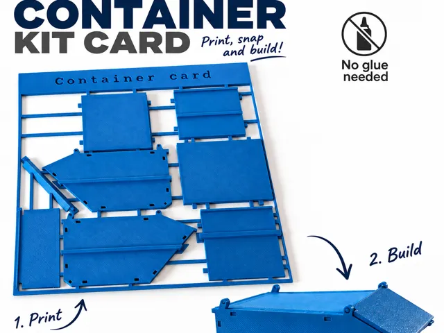 Dumpster Container, 3D Kit Card - Easy and Fun, photo 4 of 4 - Dumpster Container, 3D Kit Card - Easy and Fun Miniatures