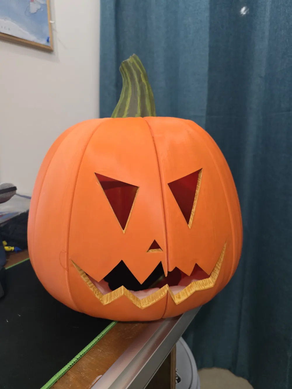 Dwights pumpkin mask, photo 2 of 4 - Skull & Horror Masks, halloween