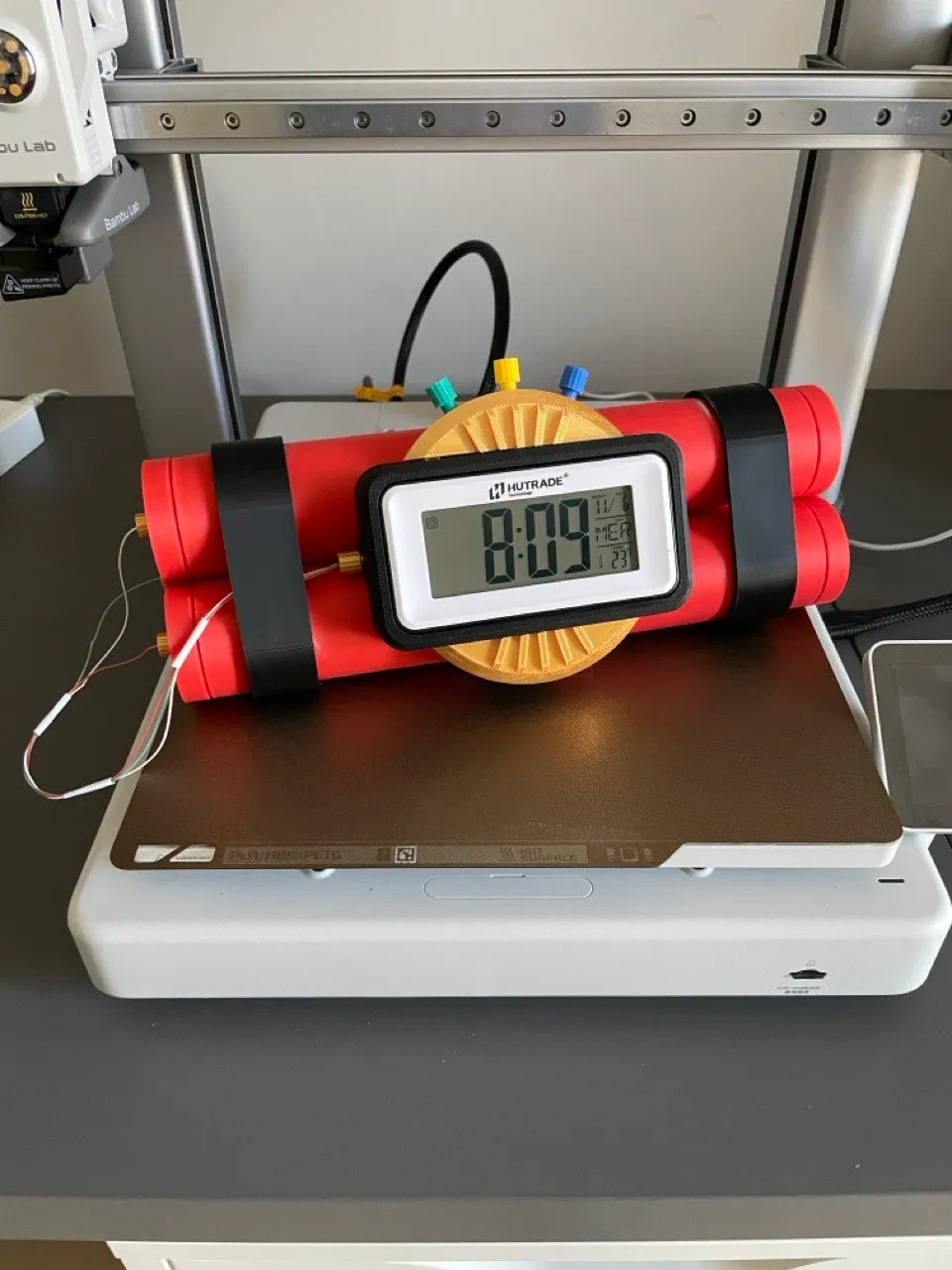 dynamite desk clock, photo 2 of 4 - dynamite desk clock Toys & Games