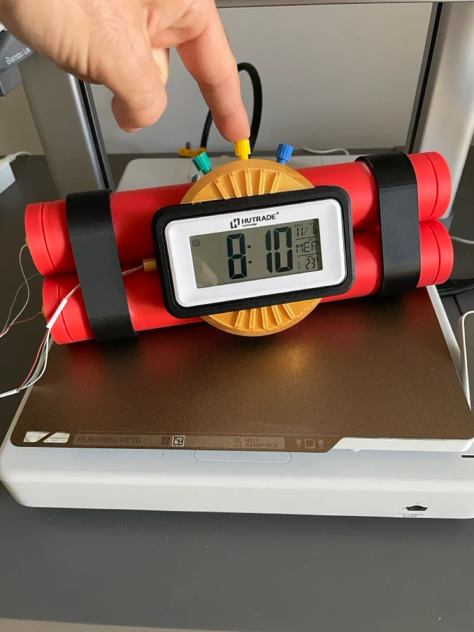 dynamite desk clock, photo 4 of 4 - dynamite desk clock Toys & Games
