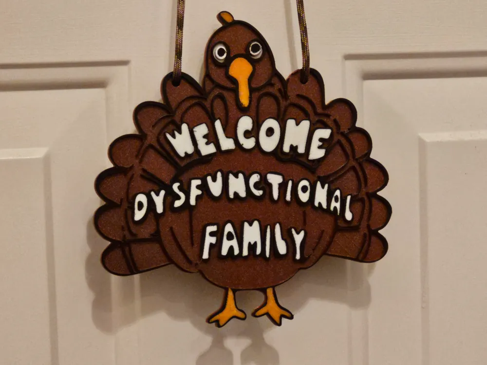 Dysfunctional Family Welcome Door Sign