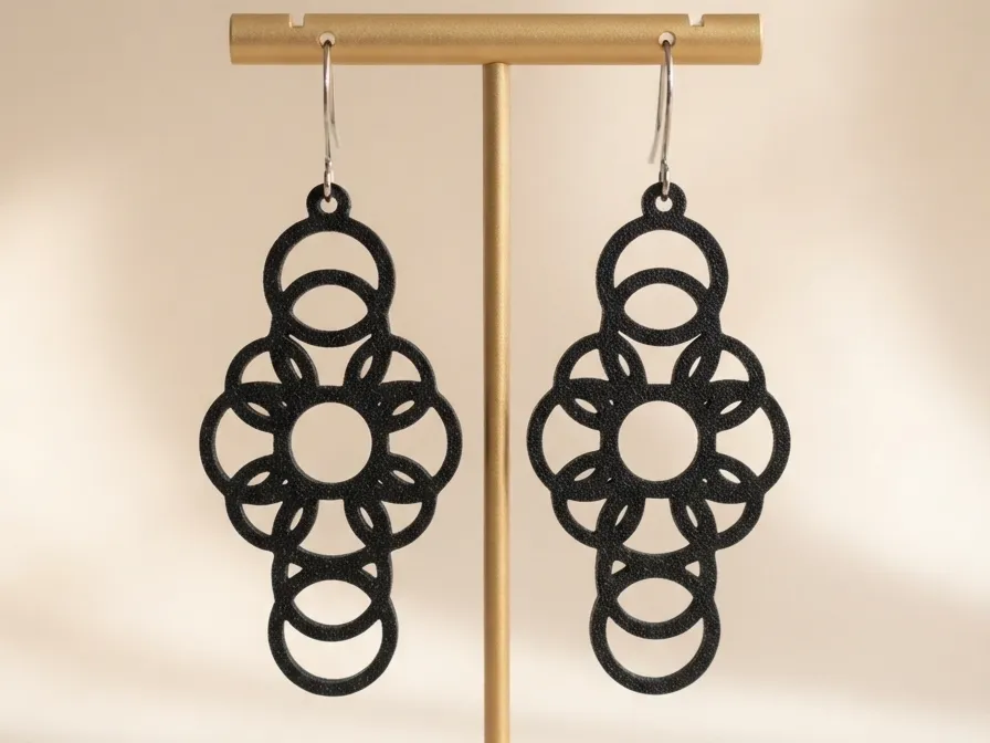 Boucles oreilles 645, photo 3 of 4 - Boucles oreilles 645 Fashion