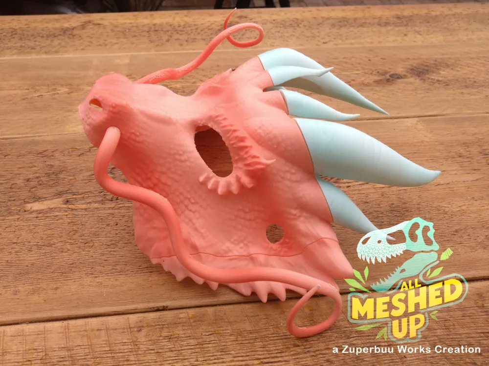Eastern Dragon Masquerade Masks, photo 2 of 4 - Eastern Dragon Masquerade Masks Props & Cosplay
