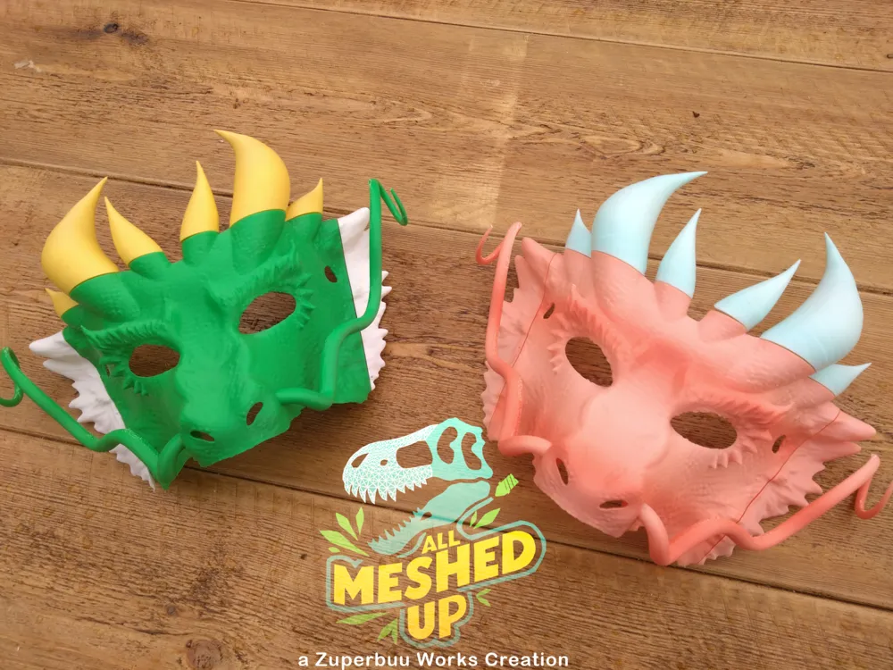 Eastern Dragon Masquerade Masks - Masquerade & Venetian Masks, in stock