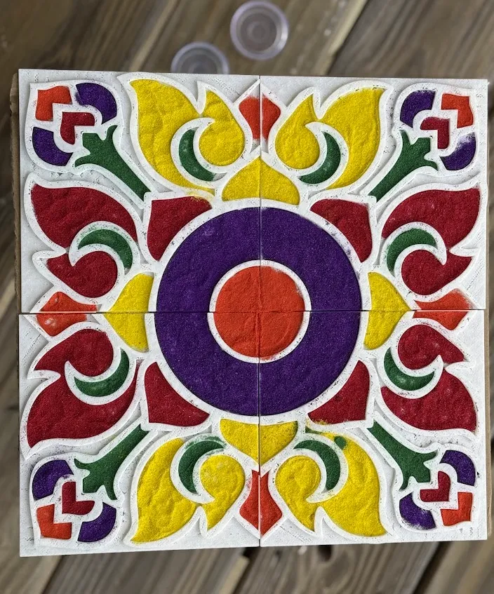 Easy Rangoli stencil, photo 3 of 4 - Easy Rangoli stencil Household