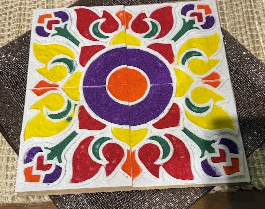 Easy Rangoli stencil - Festivities, in stock in India