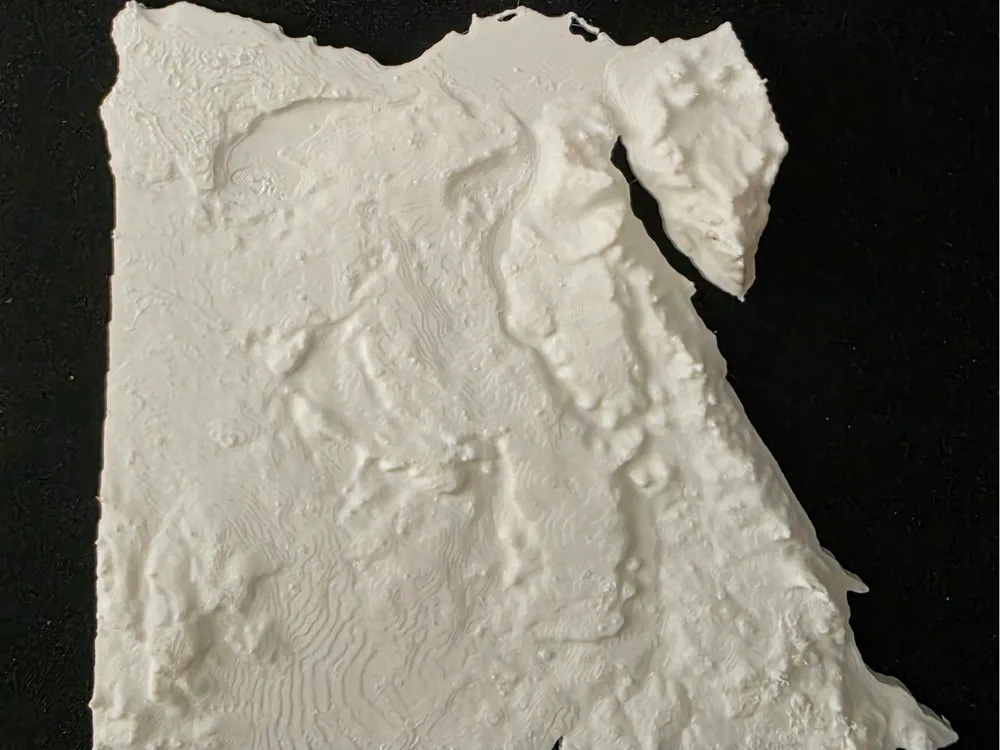 Egypt Topographic Map Panel