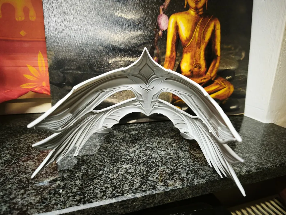 Elegant Gothic / Dark Fantasy Mask (Wearable), photo 4 of 4 - Elegant Gothic / Dark Fantasy Mask (Wearable) Props & Cosplay