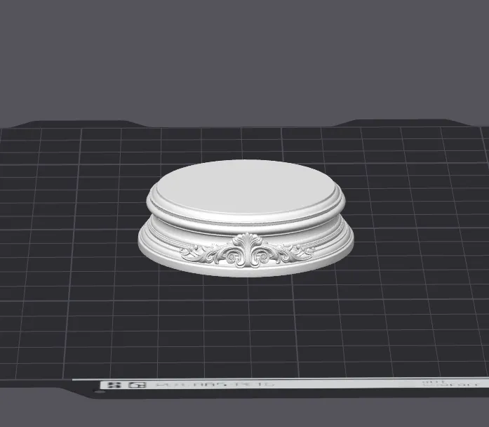 Elegant Round Pedestal Base - 50mm Display Stand, photo 4 of 4 - Elegant Round Pedestal Base - 50mm Display Stand Miniatures