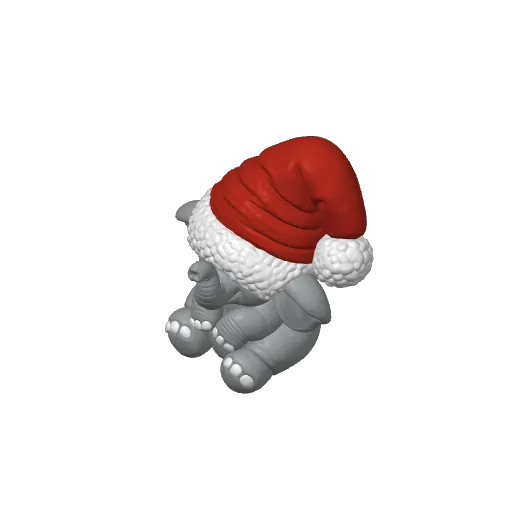 Elephant Oversized Hat Christmas Animal Friends, photo 4 of 4 - Elephant Oversized Hat Christmas Animal Friends Household