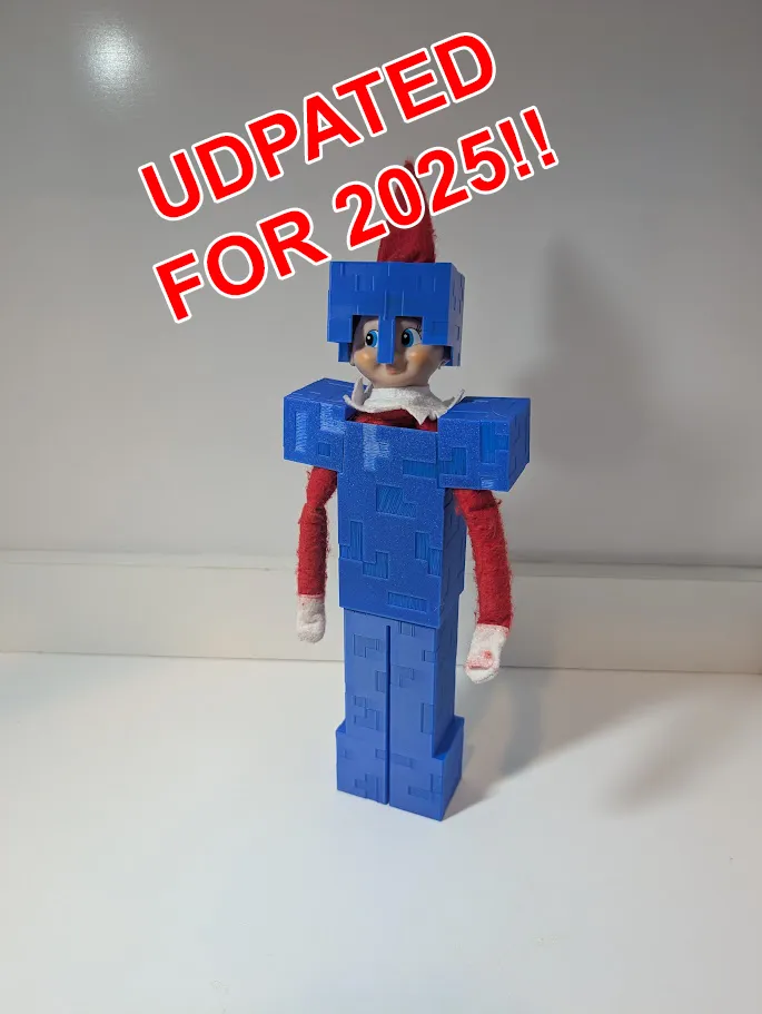 Elf on the Shelf Minecraft Armor - 2025 UPDATE, photo 3 of 4 - Wearable Armour Pieces, Christmas