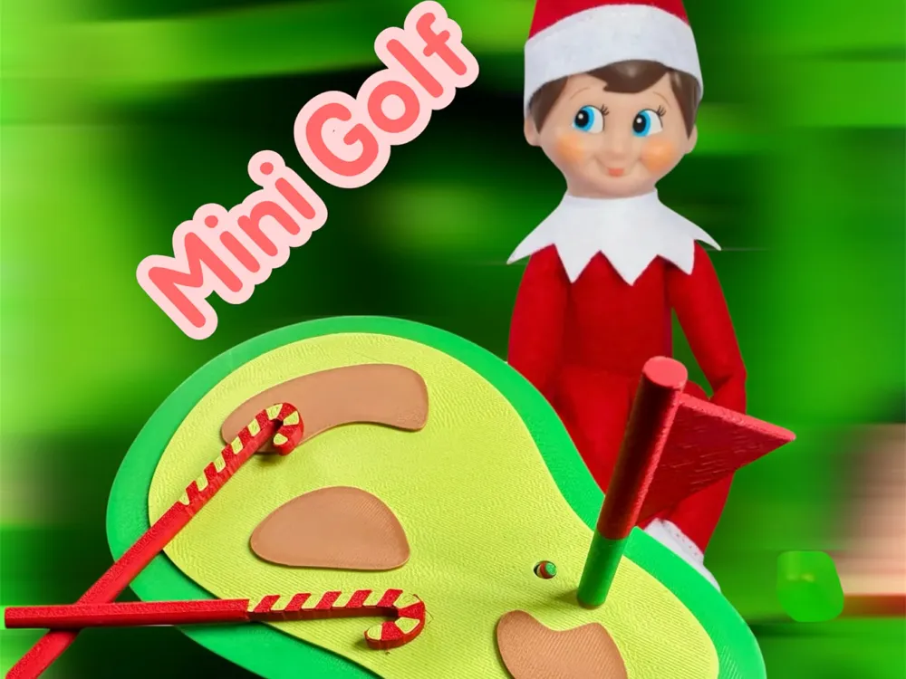 Elf on the Shelf Mini Golf Course